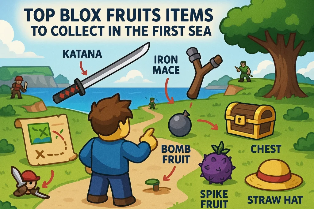 Top Blox Fruits Items to Collect in the First Sea