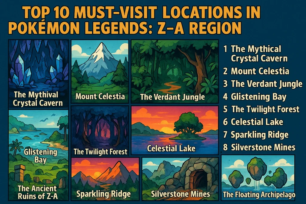 Top 10 Must-Visit Locations in Pokémon Legends: Z-A Region