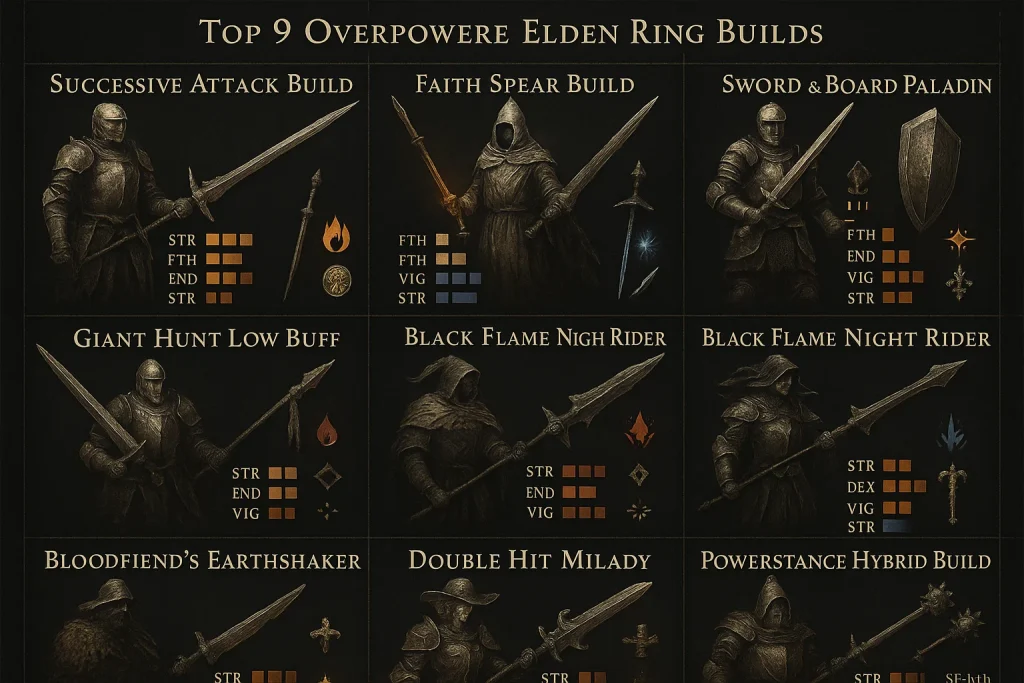 9 Overpowered Elden Ring Builds: Equipment, Strategies, and Tips